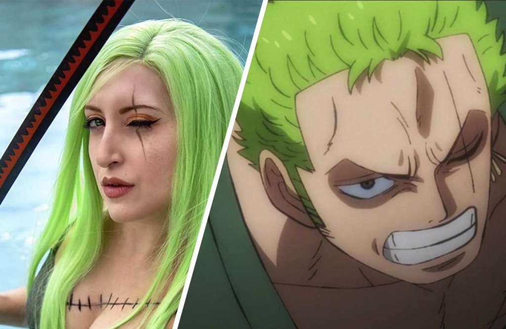 Zoro y su inconfundible pelo de color verde. 