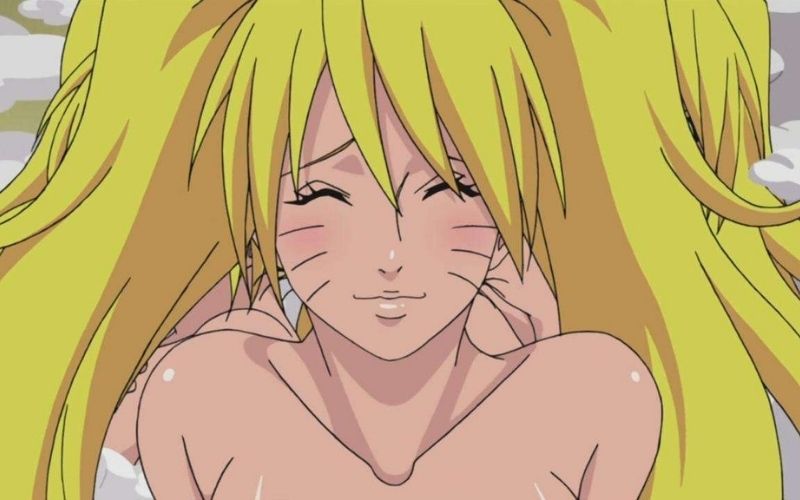 Naruto usa su jutsu sexi y muestra a su adorable versión femenina